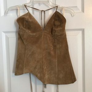 DKNY Suede Asymmetrical top